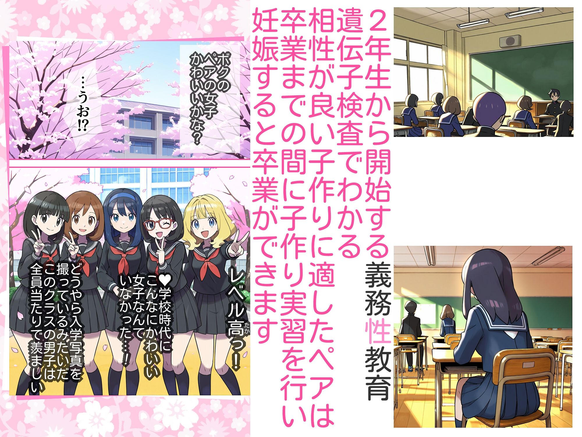 【ショート版】義務性教育〜妊娠すると卒業できる学校〜_002